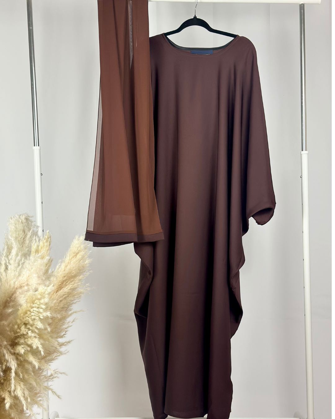 PREMIUM CLOSED FARASHA - BROWN - Modesty