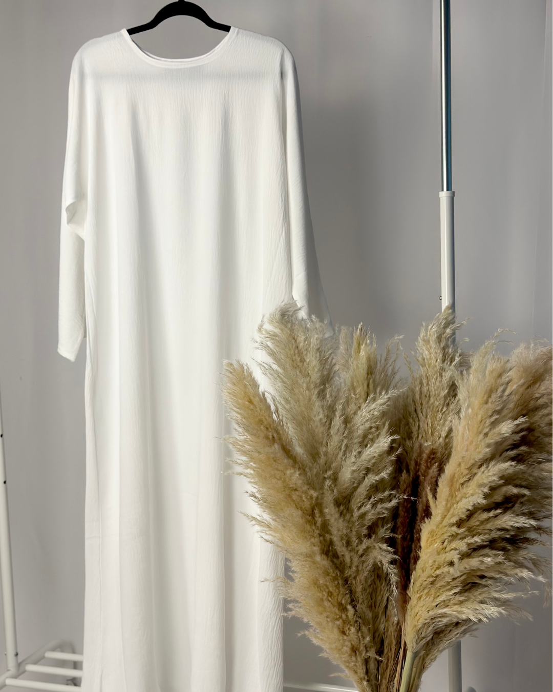 INNER SLIP DRESS LONG SLEEVE - WHITE - Modesty