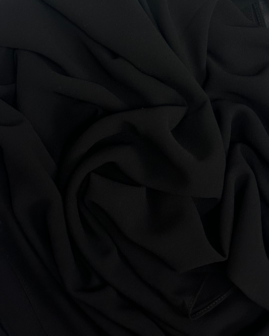 GEORGETTE CHIFFON HIJAB - BLACK - Modesty