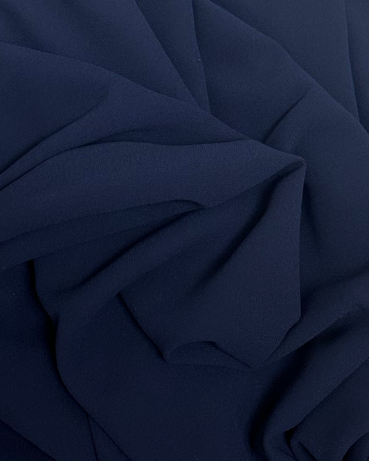 GORGETTE CHIFFON HIJAB - NAVY - Modesty