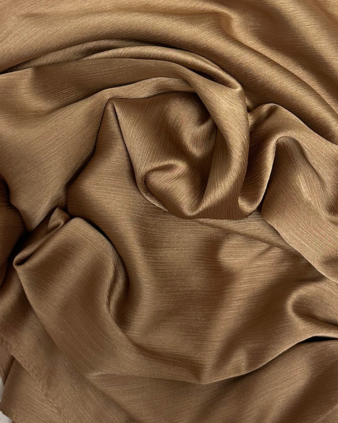SATIN CRINKLE HIJAB - BRONZE - Modesty