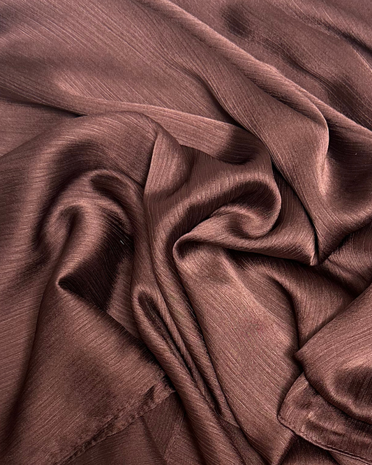 SATIN CRINKLE HIJAB - GRAPE - Modesty