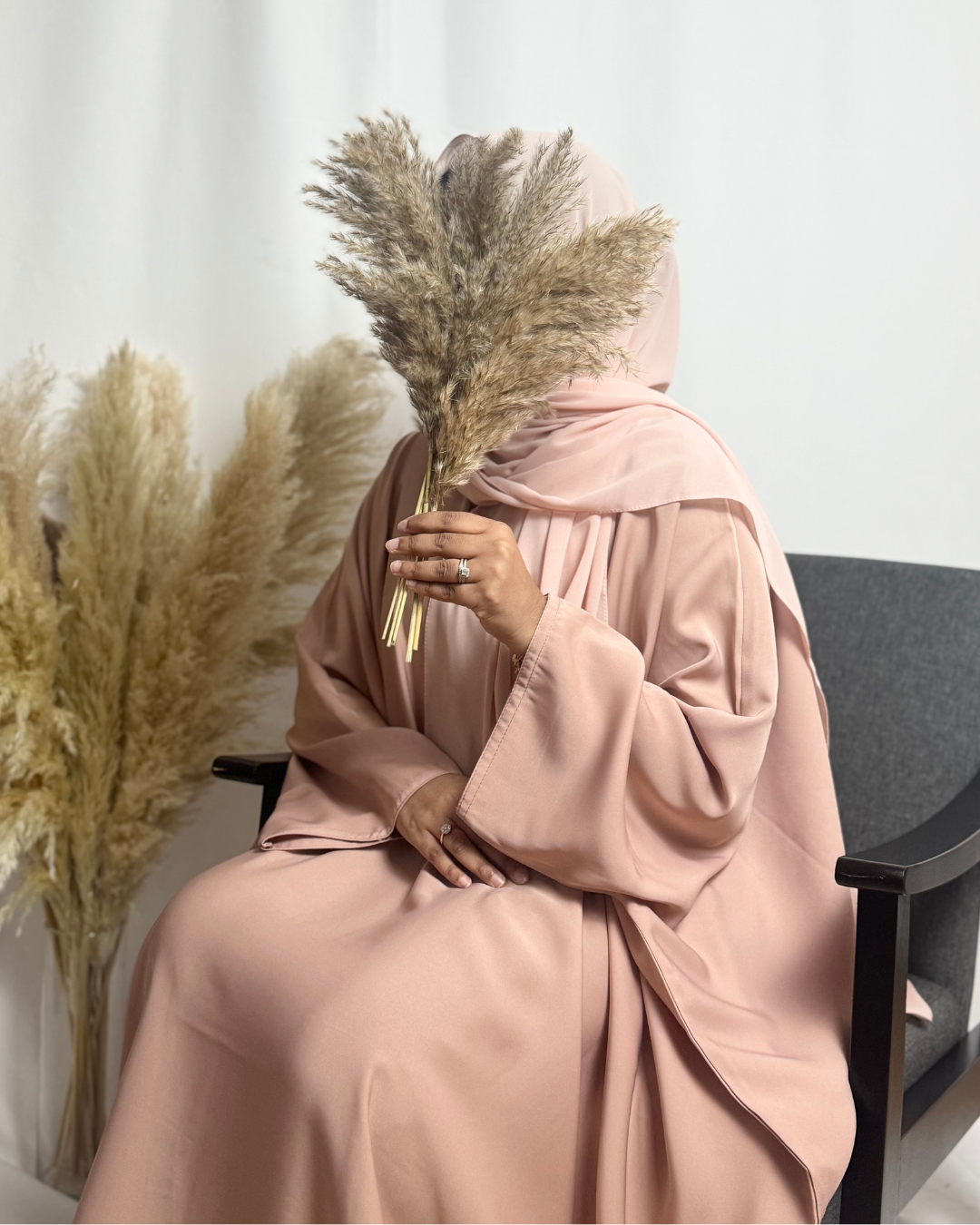 PREMIUM CLOSED FARASHA - BLUSH PINK - Modesty