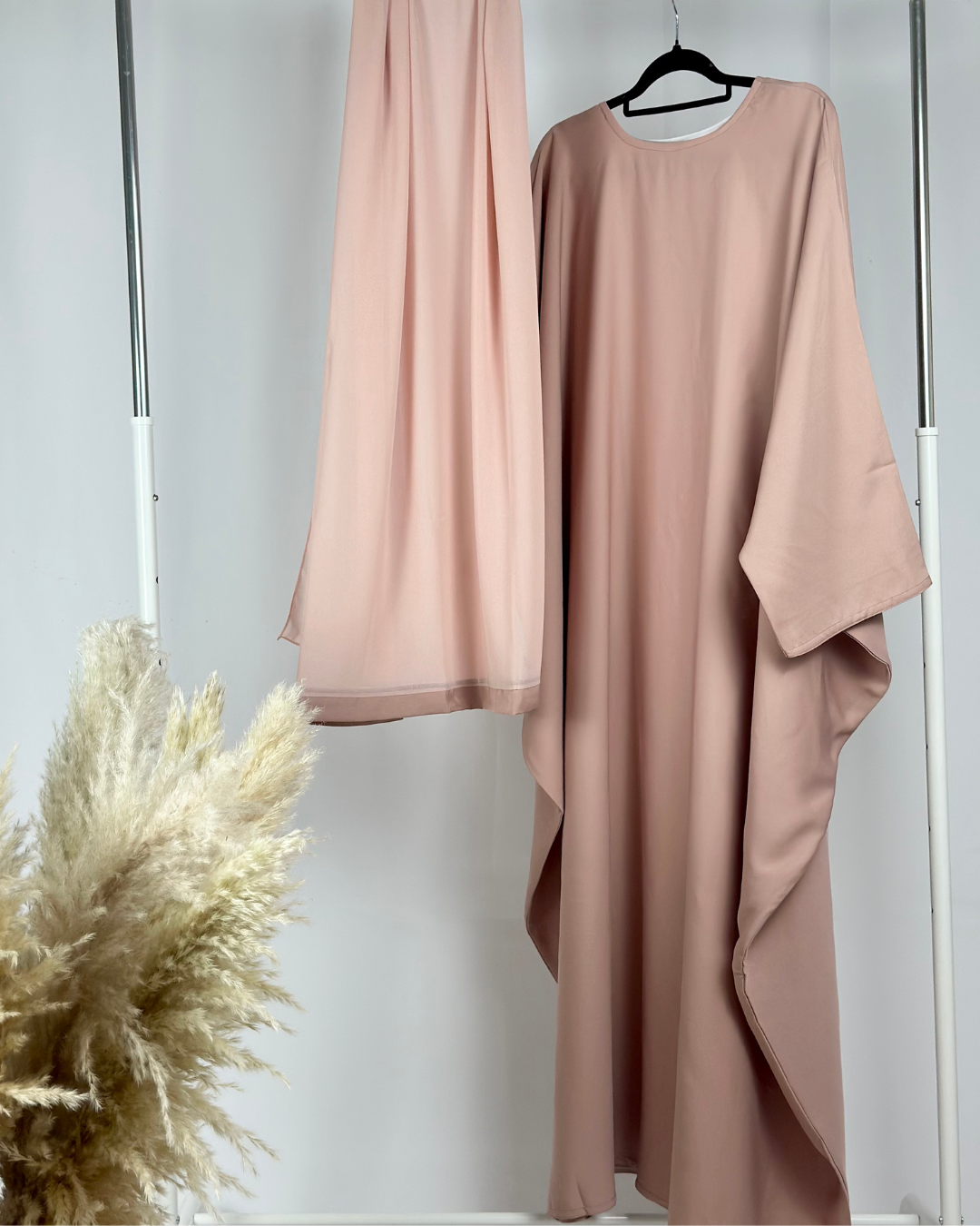 PREMIUM CLOSED FARASHA - BLUSH PINK - Modesty