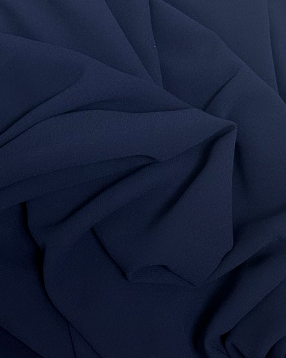 GORGETTE CHIFFON HIJAB - NAVY - Modesty