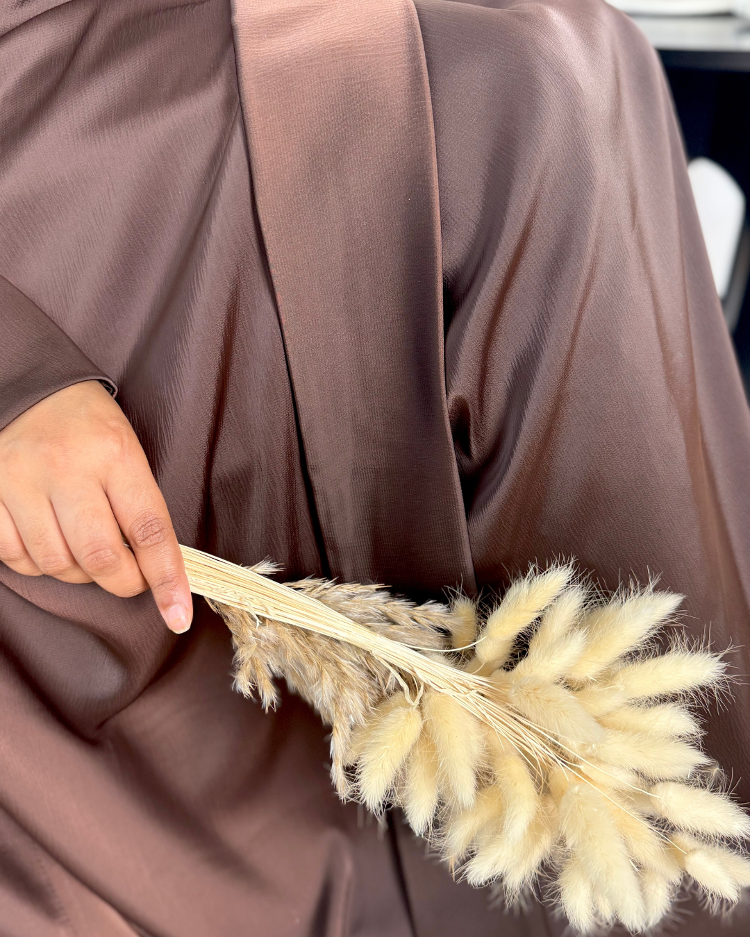 PREMIUM SATIN 4 PIECE - DARK BROWN - Modesty